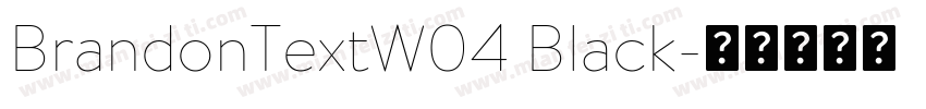 BrandonTextW04 Black字体转换